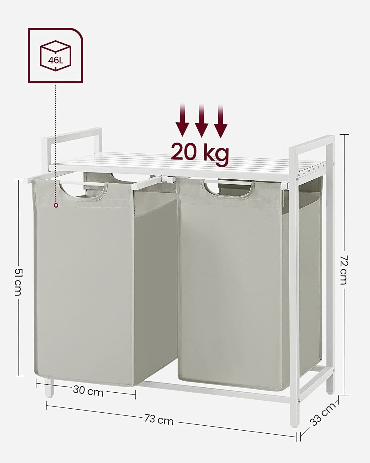 Kúpeľňová skrinka - BLH201W01
