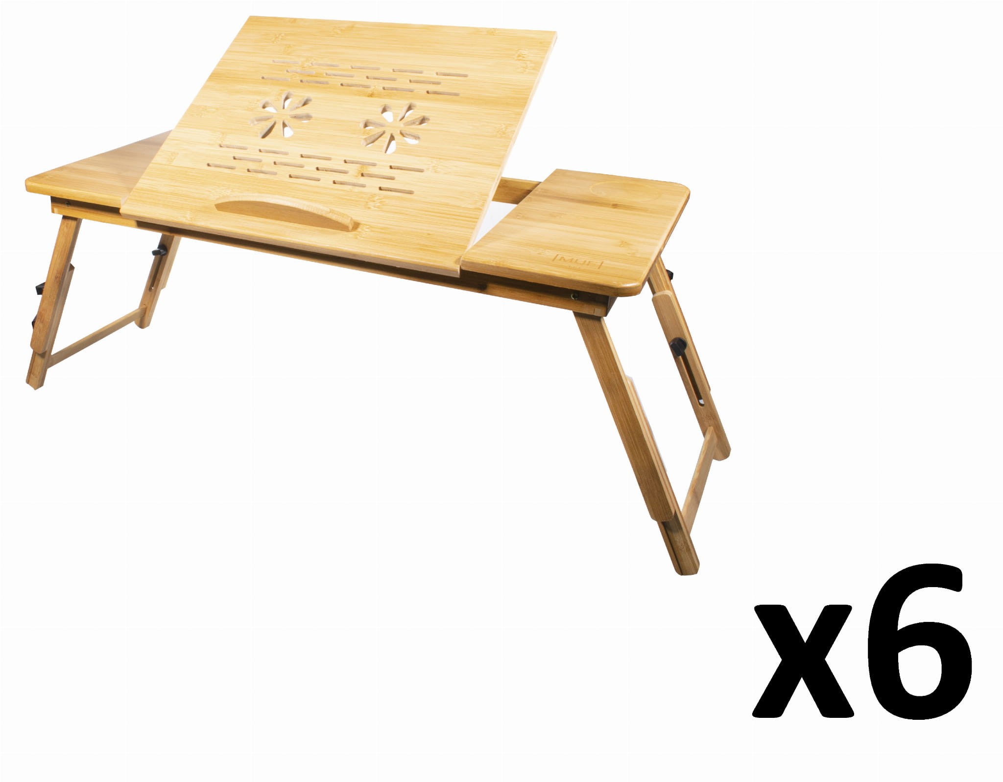 Bambusový stolík na notebook XL x 6
