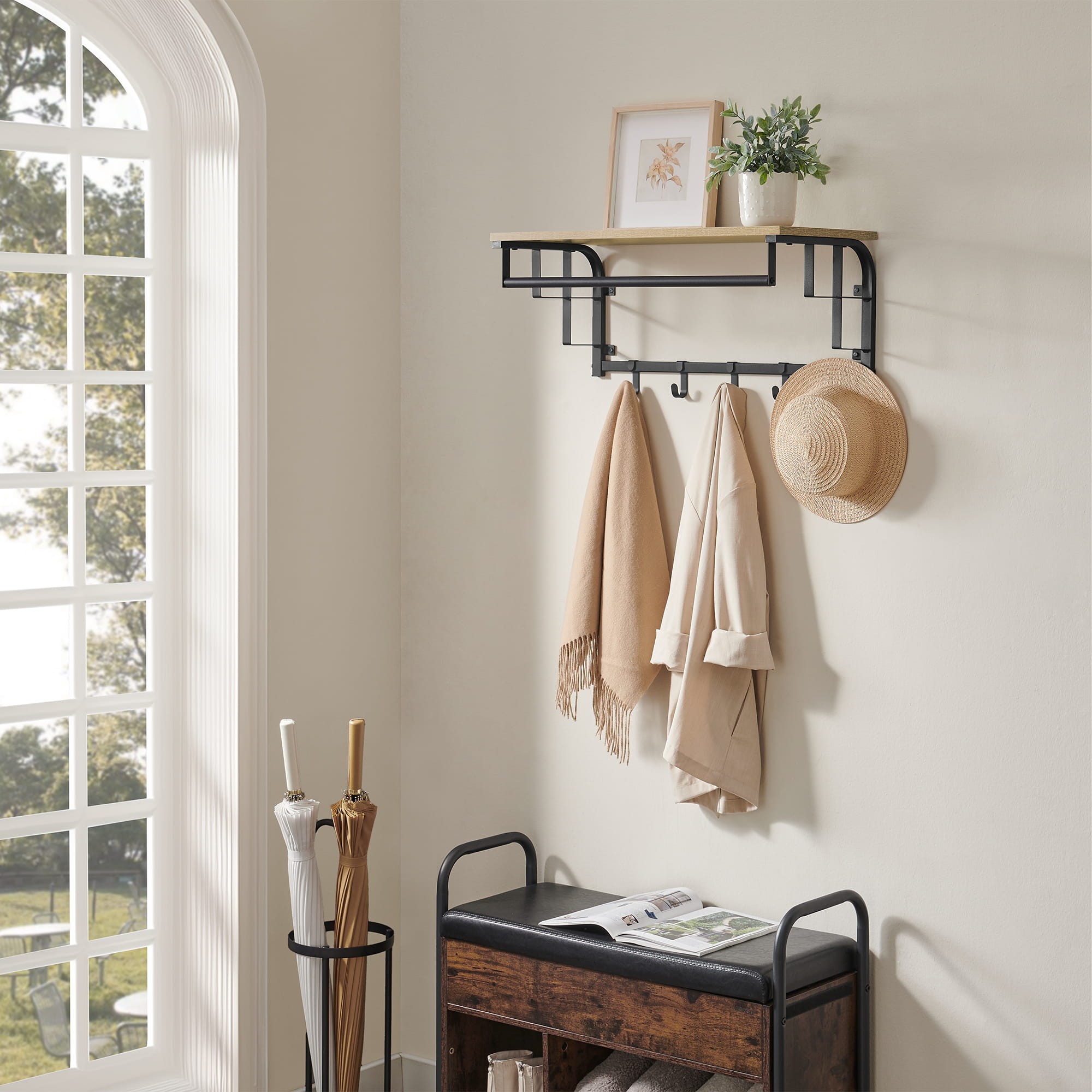 Polica s vešiakom - Sonoma - LCR012B11