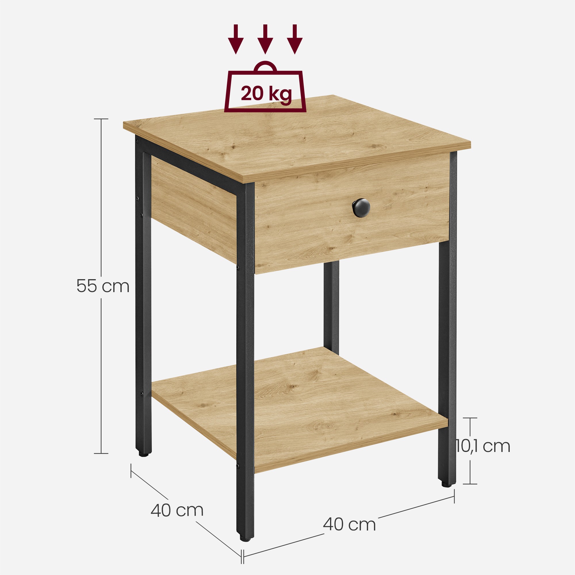 Stolový stolík - Artisan - LET55B88V1