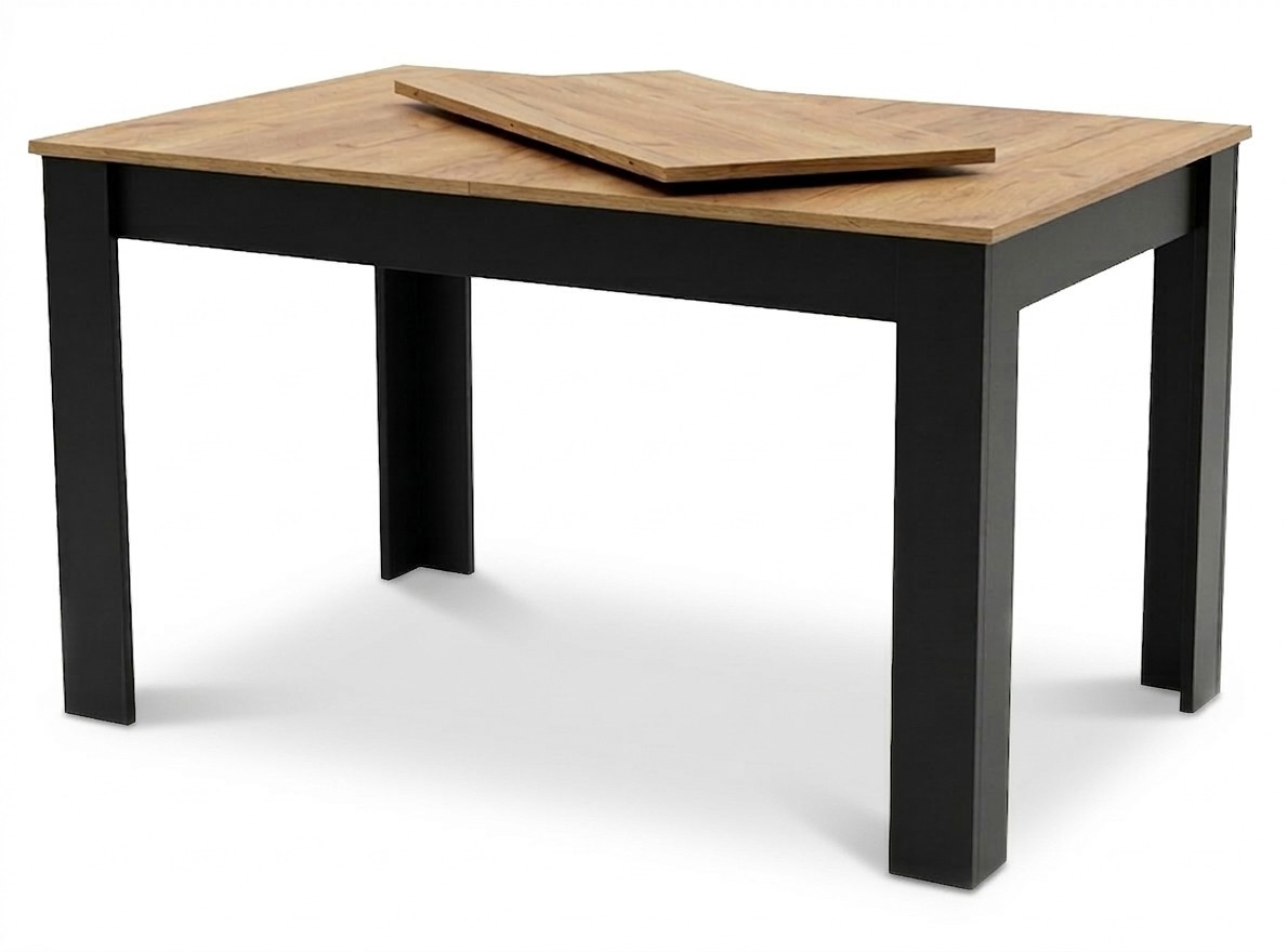 Stôl NP 120-160x80, nohy Craft, čierne