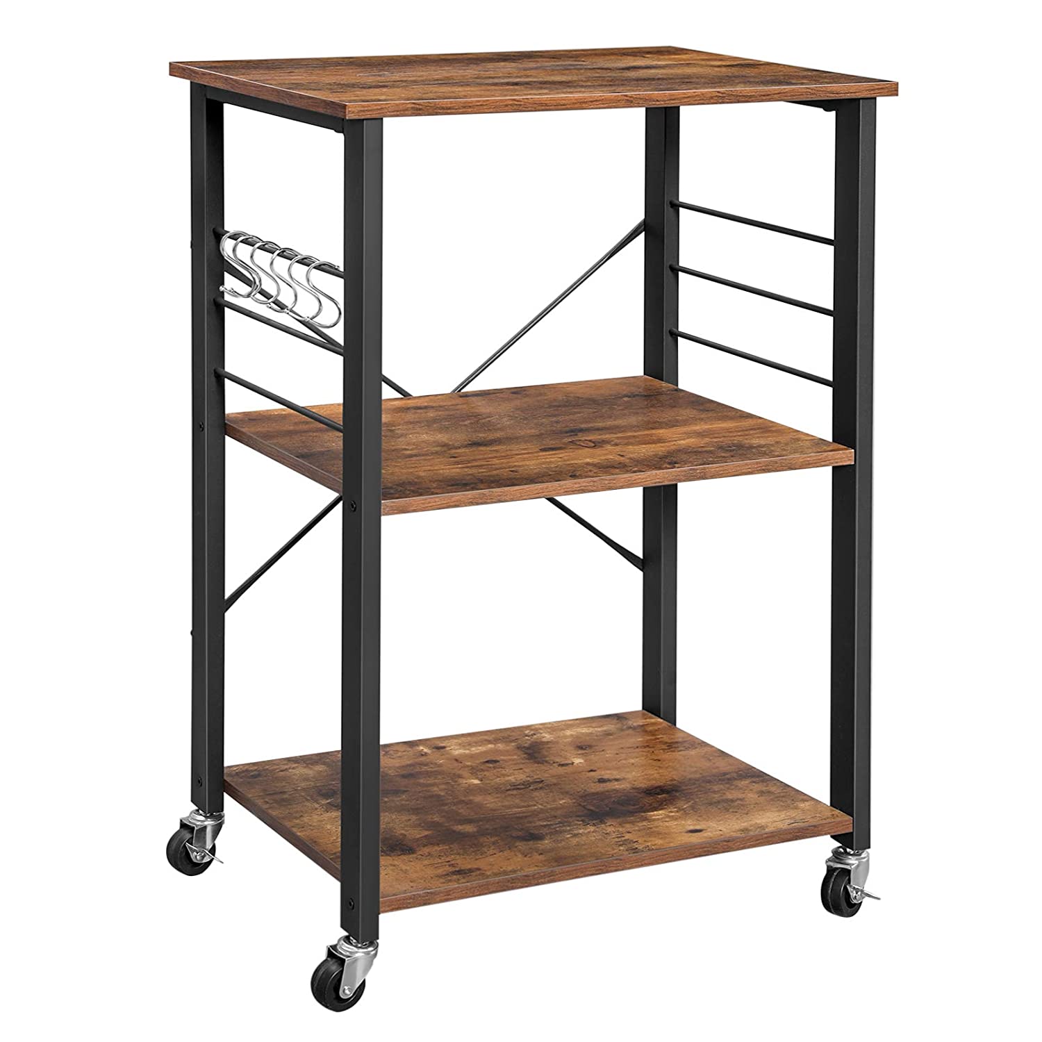 Rollschrank KKS60XV2 in rustikalem Braun und Schwarz