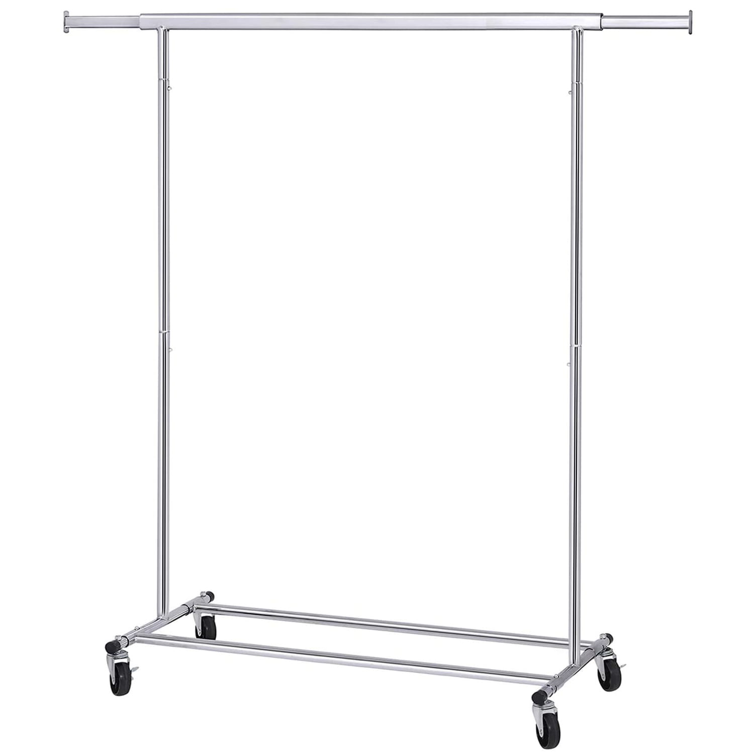 Standgarderobe HSR13S in Silber auf Rollen