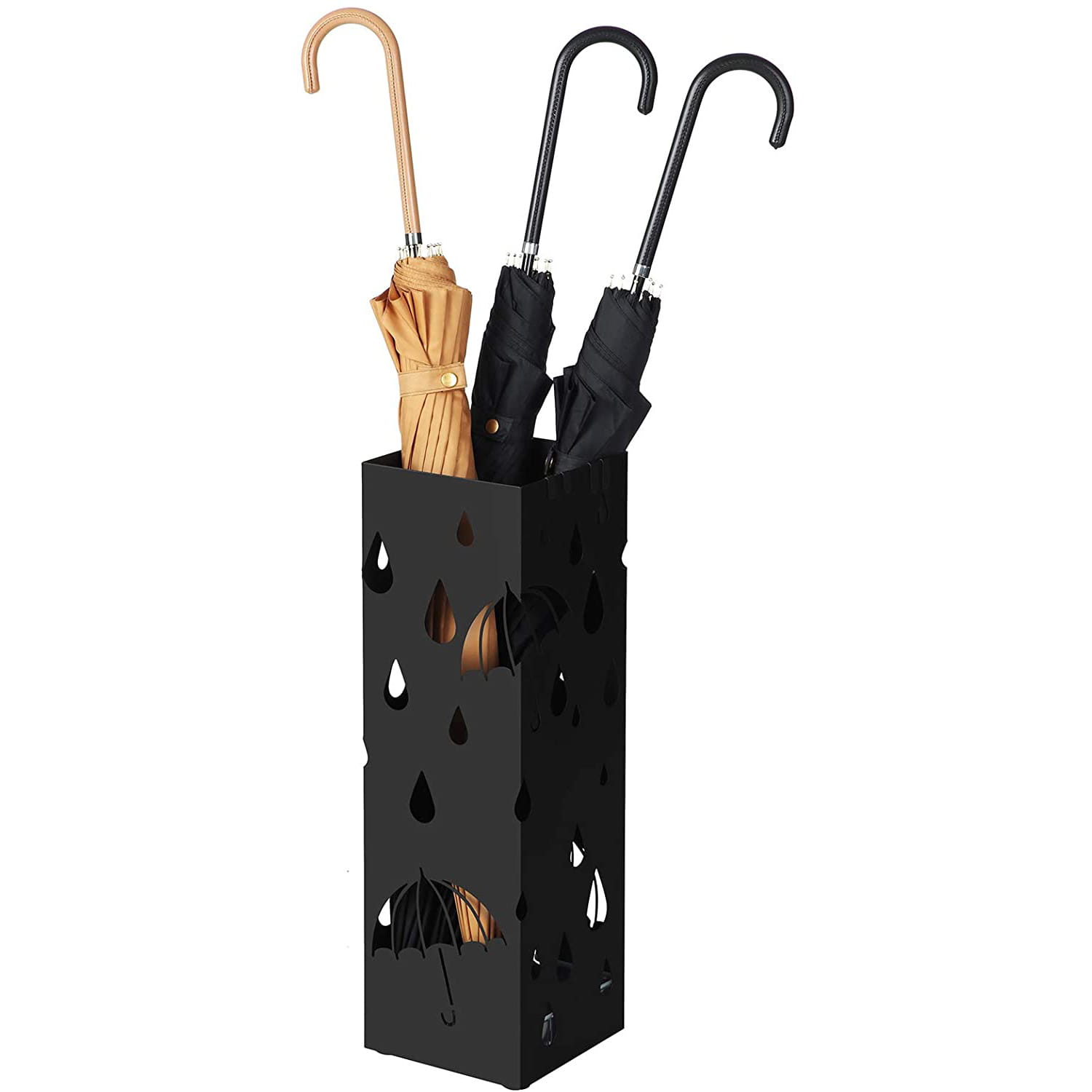 Schirmständer LUC49B in Schwarz aus Metall