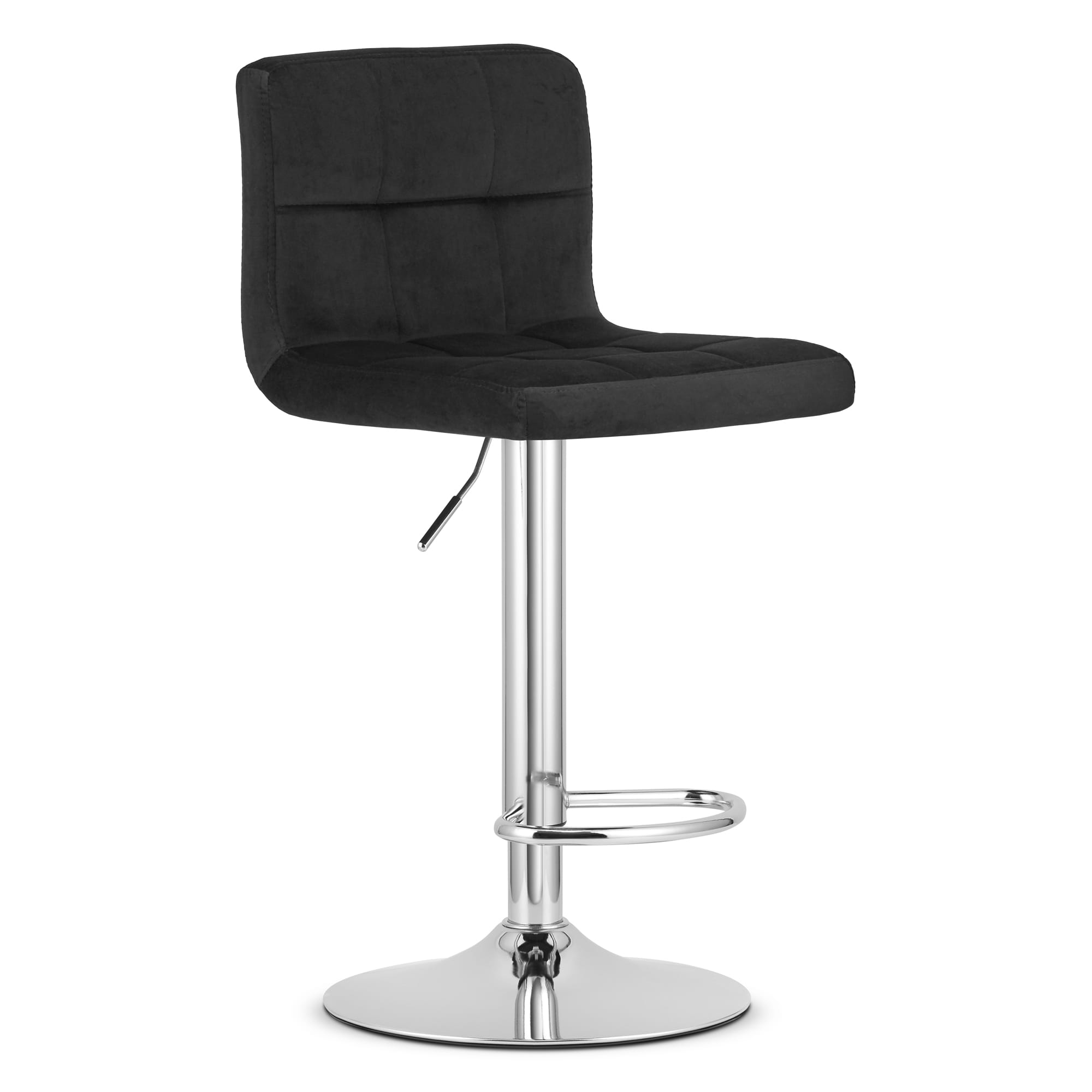 Barhocker PROT in Schwarz mit Chromfuß