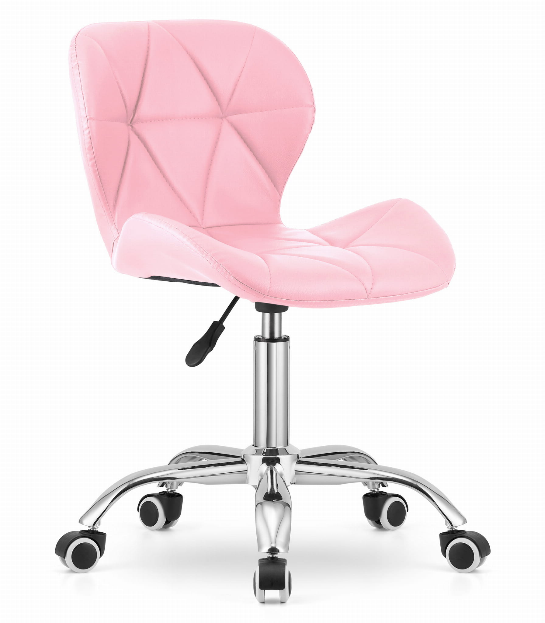 Drehstuhl AVOLA in Rosa aus Kunstleder