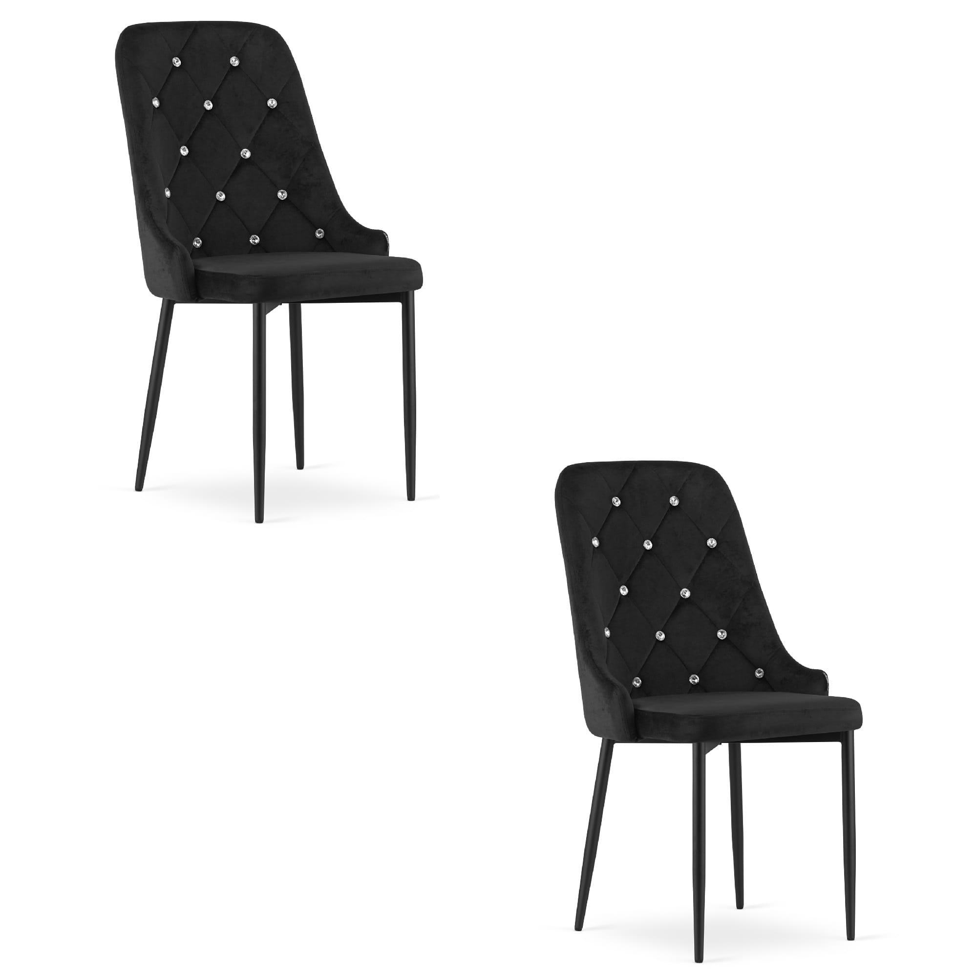 2er-Set Stuhl AMORE in Schwarz