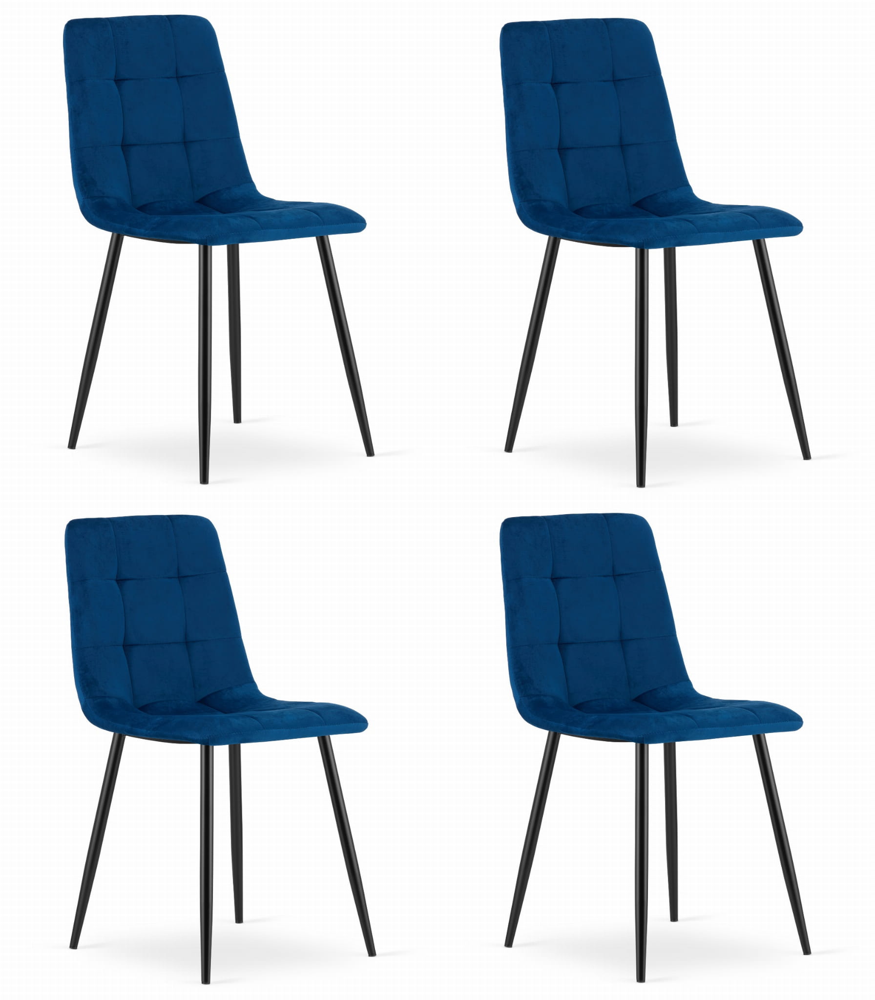 4x Stuhl KARA in Dunkelblau