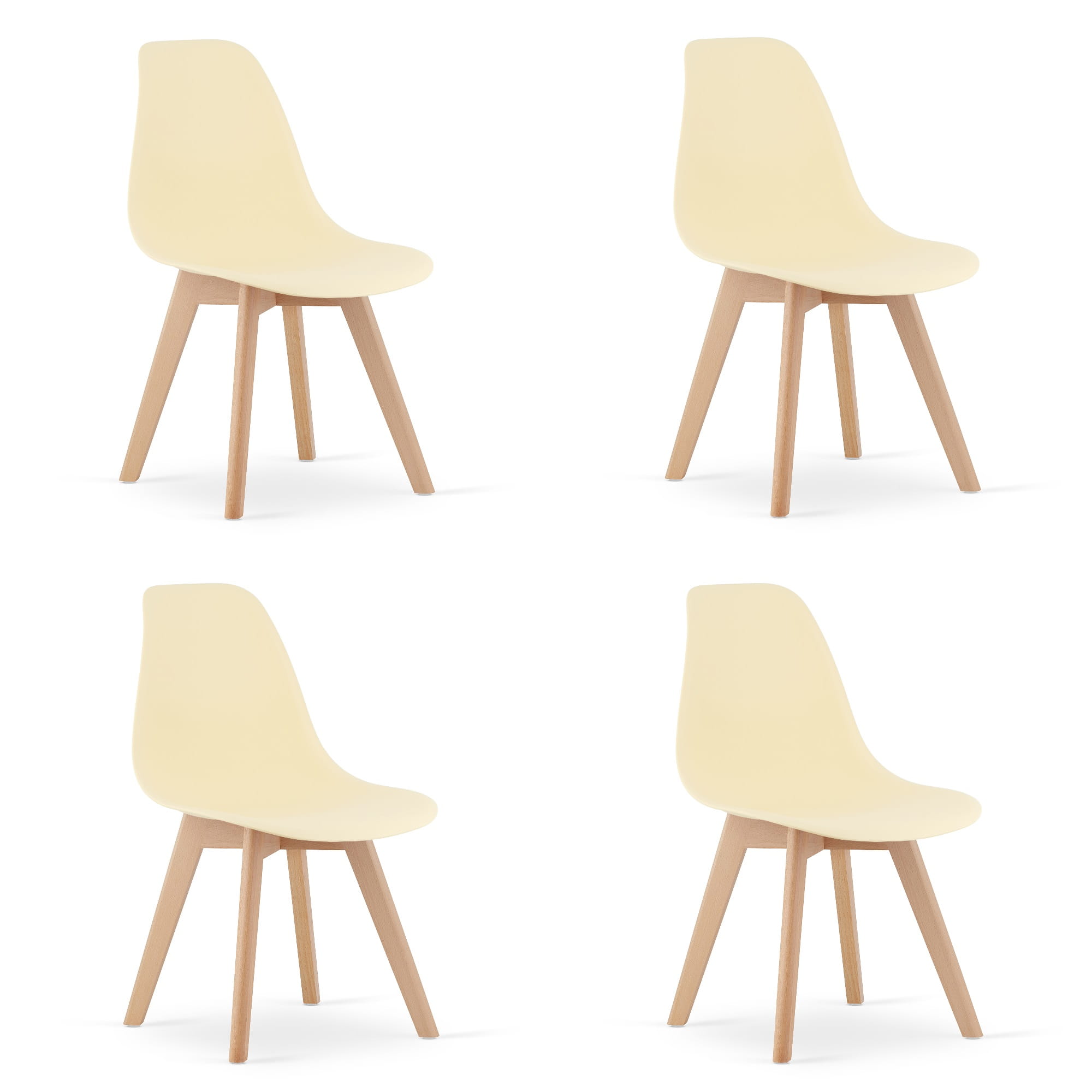 Stuhl KITO in Creme, 4er-Set