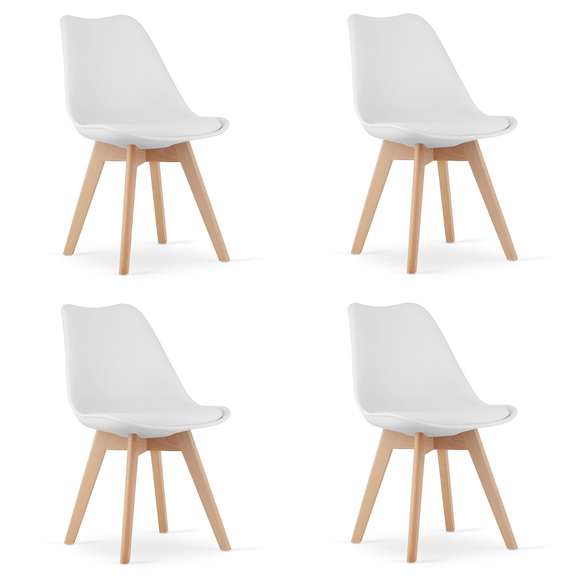 4er-Set Stuhl MARK in Weiß