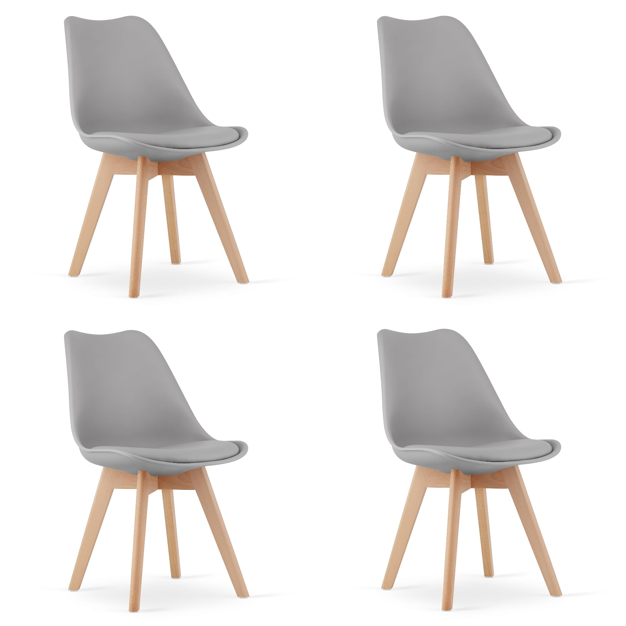 4er-Set Stuhl MARK in Grau