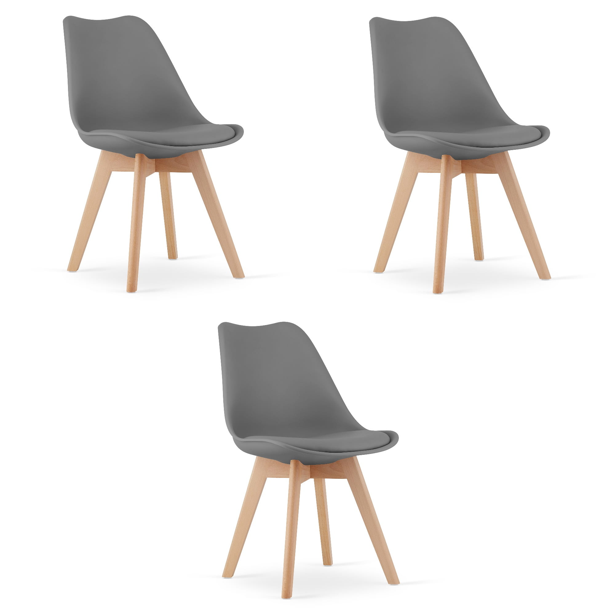 3er-Set Stuhl MARK in Graphit