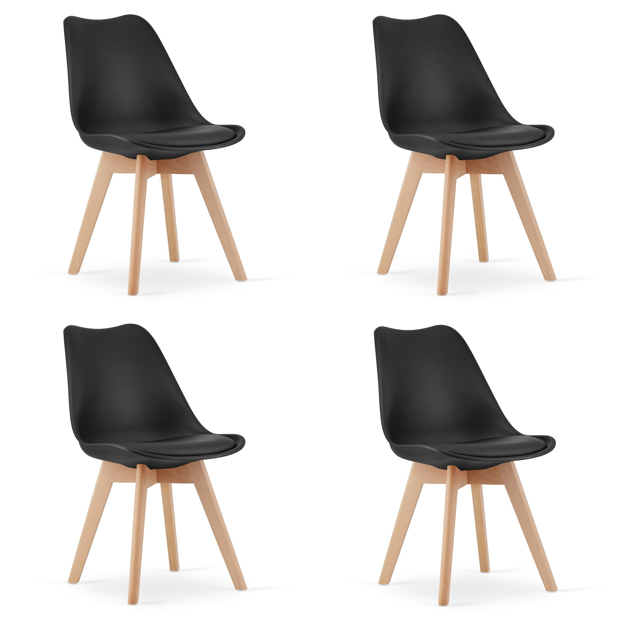 4er-Set Stuhl MARK in Schwarz