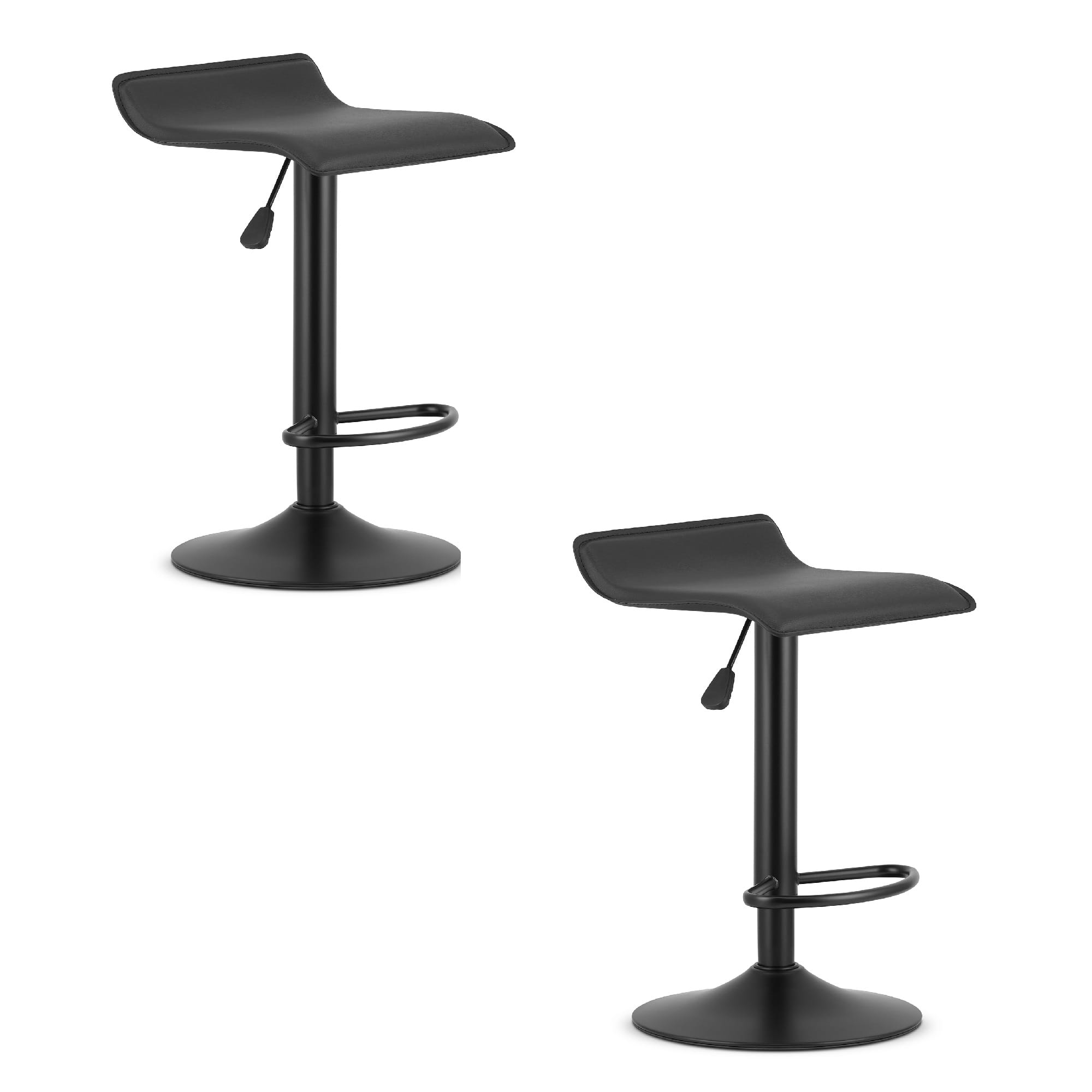 2er-Set Barhocker FORT Kunstleder schwarz
