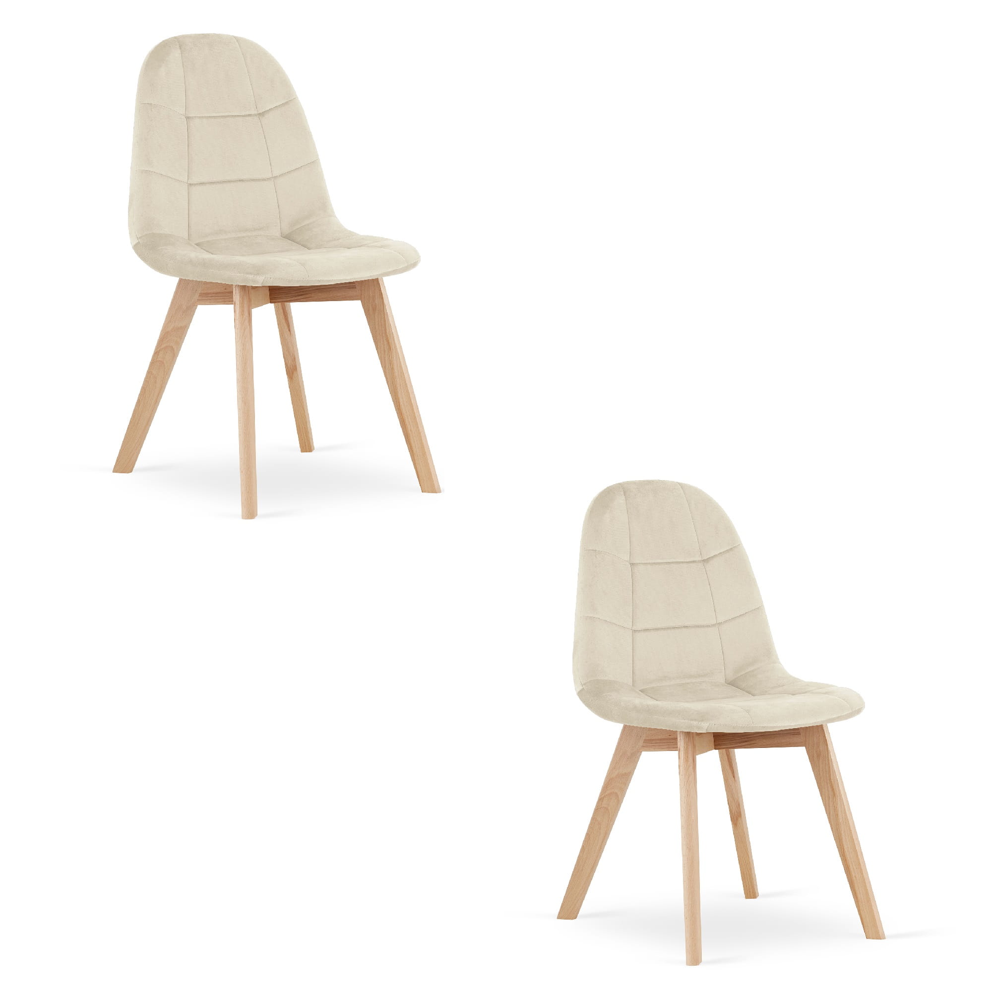 2er-Set Stuhl BORA in Beige