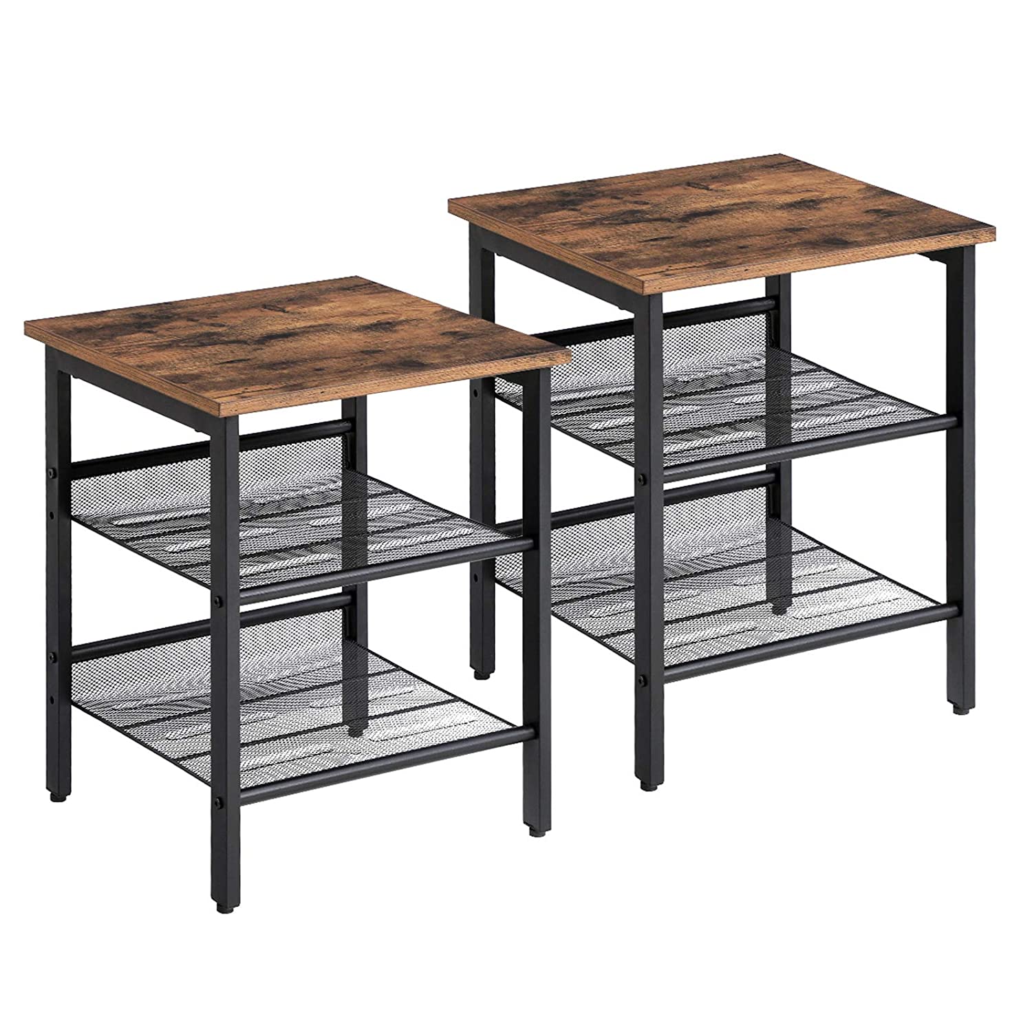 Couchtisch LET24X 2er-Set in rustikalem Braun