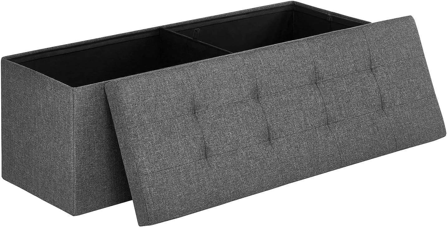 Sitzpouf mit Stauraum LSF77K in Dunkelgrau