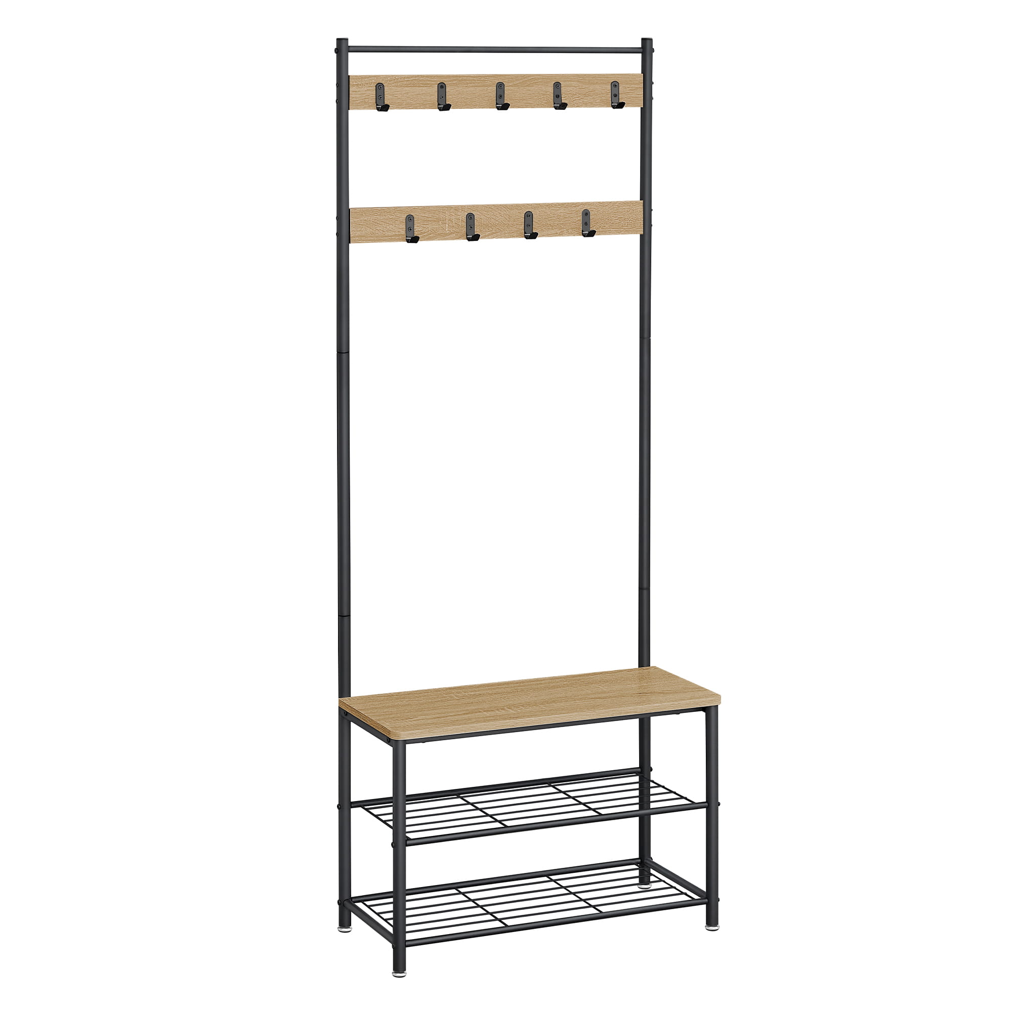 Standgarderobe HSR041B11 in Sonoma mit Sitz