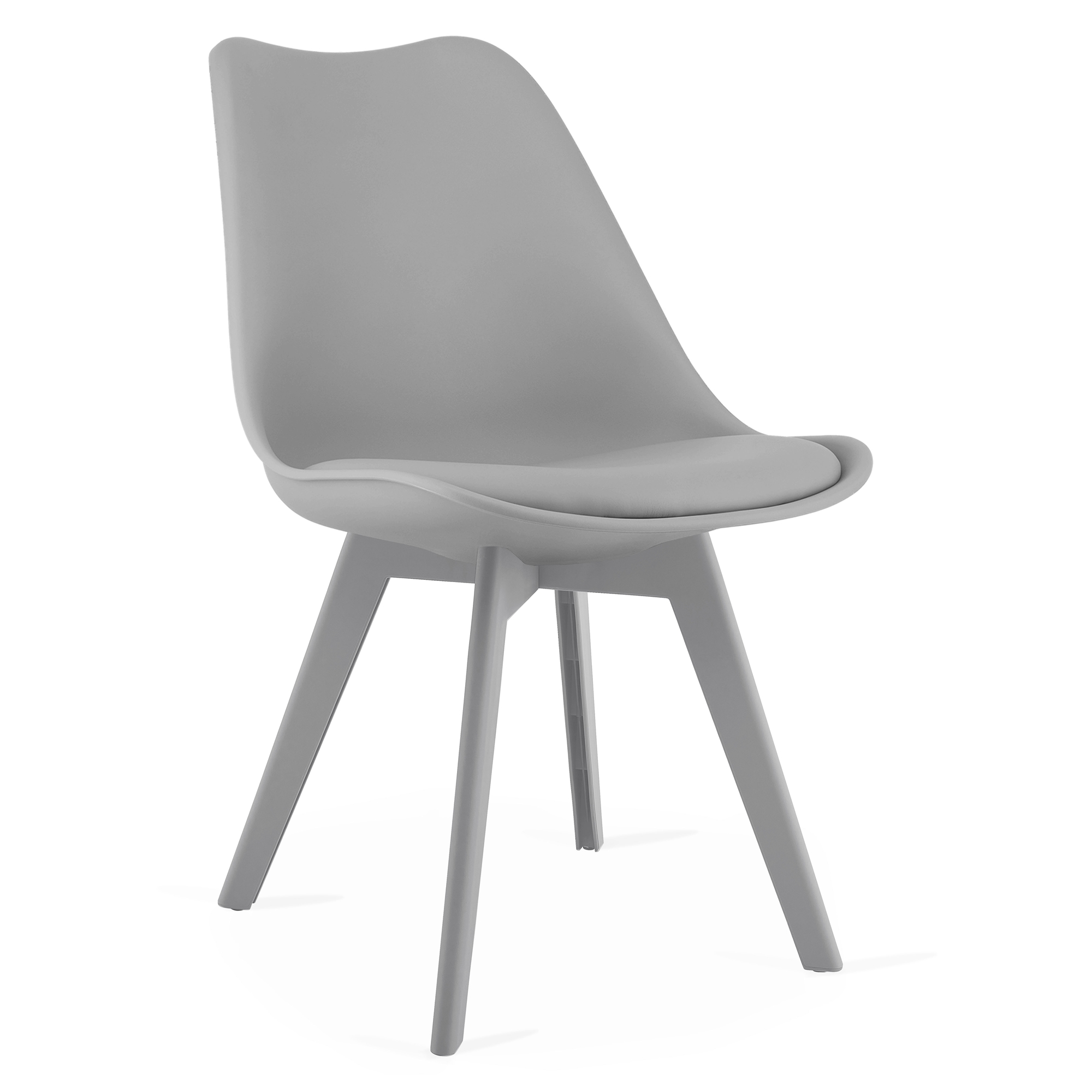 Stuhl MARK in Grau mit grauen Beinen
