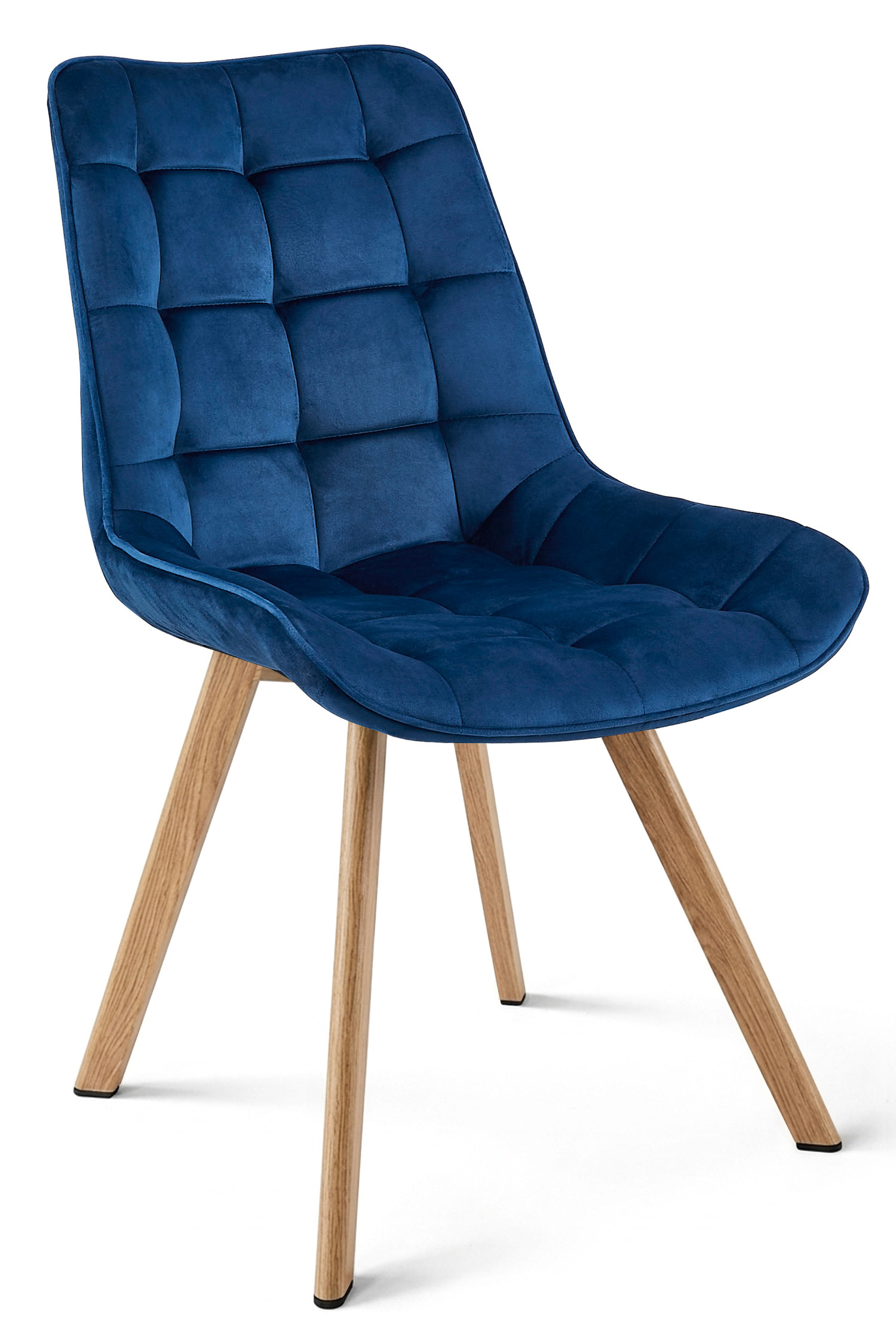Stuhl SORIA in Navy-Samt, 4er-Set