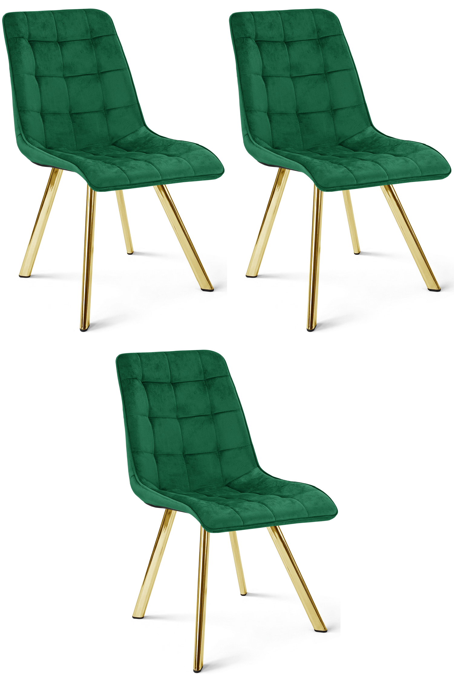 Stuhl CIEZA 3er-Set in Grün